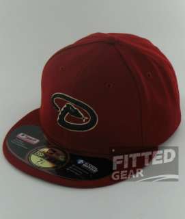   DIAMONDBACKS GAME Home Brick Red New Era 59Fifty MLB Fitted Hats Caps