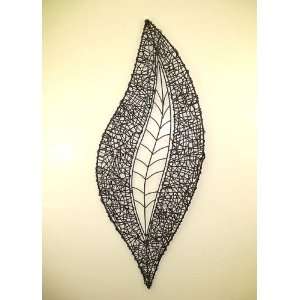  Wrought Iron Leaf Wall Decor   Large: Home & Kitchen