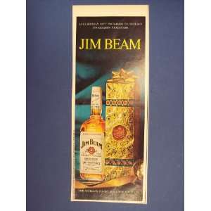 jim beam whiskey 60s Print Ad,vintage Magazine Print Art
