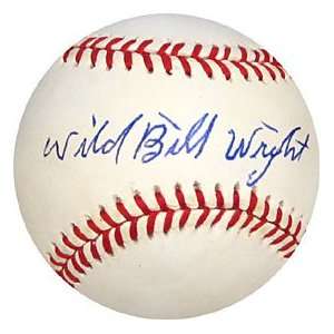  Wild Bill Wright Signed / Autographed 1991 Cominsky Park 