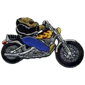   Motorcycle Embroidered iron on Biker Patch: Arts, Crafts & Sewing