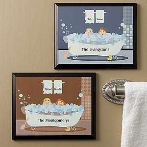 Personalized Wall Plaque   Bathtub Characters:  Home 