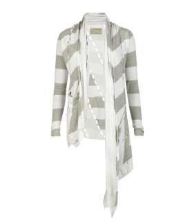 Stripe Brigit Cardigan, Women, Knitwear, AllSaints Spitalfields