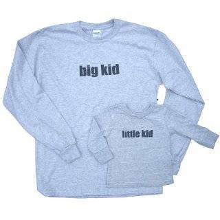 Big Kid Long Sleeve Grey Shirts and Available with Coordinating Little 