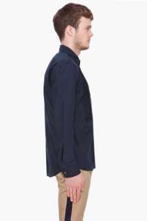 Marc By Marc Jacobs Dark Blue Silk Blend Shirt for men  SSENSE