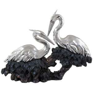  Herons Ltd Edition Silver Plated Sculpture: Home & Kitchen
