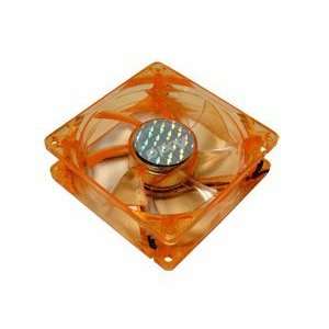   Red & Blue Flash LED Yellow Case computer Cooling FAN: Electronics