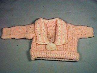 Unusual Pink Factory Made Sweater 1930s  