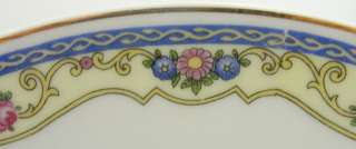   Band, Yellow, Pink Roses, Scrolls and Gold Trim Very Good Condition
