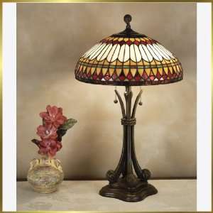 Tiffany Table Lamp, QZTF6660BB, 2 lights, Antique Bronze, 16 wide X 
