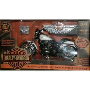  Harley Davidson 1:18 Die Cast 2003 Fat Boy Motor Cycle 