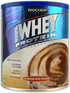 BioChem Sports 100% Whey Protein Powder 24.6 oz.  