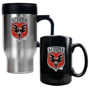  D.C. United MLS Travel Mug & Ceramic Mug Set Kitchen 