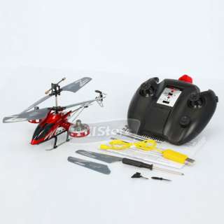   RC Helicopter with Gyro Red 4 Channel Radio Control Heli Toy  