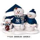 CC Sports Decor Pack of 2 MLB Los Angeles Angels Snowmen Family Table 