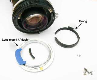   remove the lens mount before sticking the chip (to avoid glue stain on