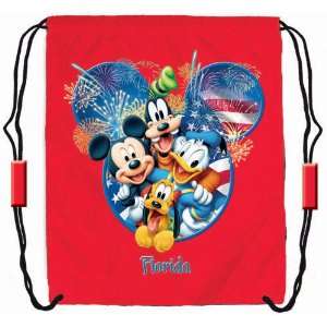    Disney Mickey Goofy Donald Pluto Nylon Tote Bag