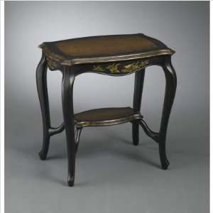   As Antiques Black Vintage Inspired Tea Table   45442: Home & Kitchen