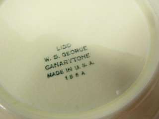 Vintage Lido W S George Canarytone Bowl  