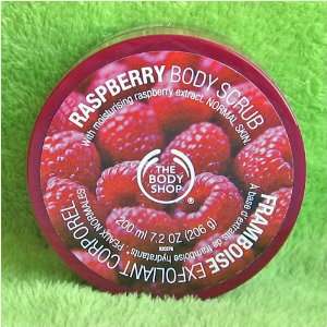  Body Shop Raspberry Body Scrub 7.2 Oz. Beauty