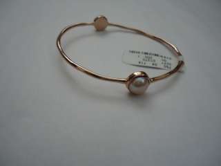 NWT Ippolita rose gold w/ pearl 2 pearl rock candy bracelet  