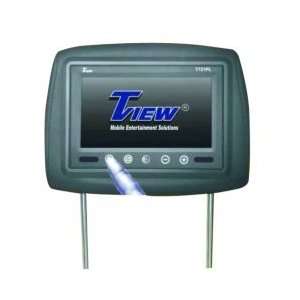 of Brand New Tview T721pl gray Car Headrests with 7 Tft lcd Monitors 