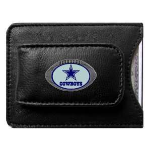 Dallas Cowboys NFL Card/Money Clip Holder (Leather):  
