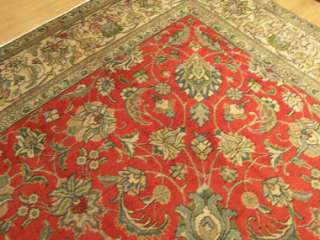   Antique 1940s Carpet Persian Tabriz Wool Rug Beautiful Colors  