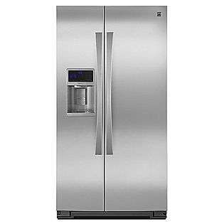   by Side Refrigerator w/ Measured Fill   Stainless Steel  Kenmore Elite