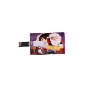  8GB Santa Pattern Credit Card USB Flash Drive: Electronics