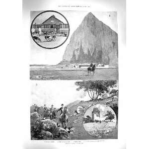  1895 CALPE HUNT GIBRALTAR BISHOP HEREFORD CRICKET OVAL 