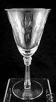 ART DECO Fostoria Glass Crystal BEACON Etched Water Goblet s  