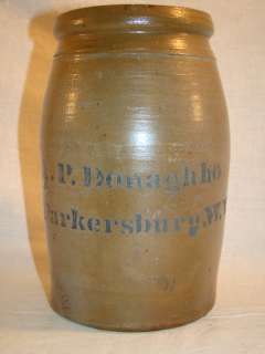   Antique A.P. DONAGHHO Stoneware POTTERY Storage CROCK Jar  