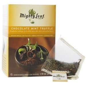 Mighty Leaf Chocolate Mint Truffle (1 Box, 15 Tea Bags):  