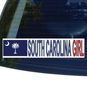  SOUTH CAROLINA GIRL   flag   Window Bumper Laptop Sticker 