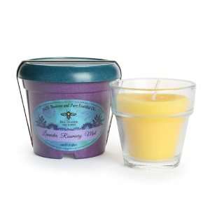  Long lasting Hand cast 100% Pure Beeswax Candle, Herb 