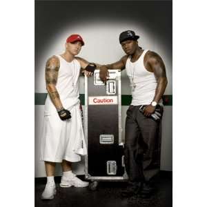  Eminem & 50 Cent Entertainment Poster Print, 22x34