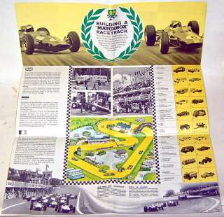 Matchbox G 4 Race Track Set 1966 paper leaflet  
