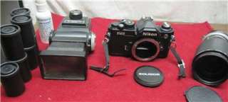 Nikon FM2 35mm SLR Film Camera Bundle 018208016839  