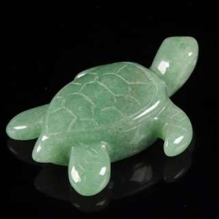g0932 Carved aventurine turtle figurine  