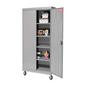  Mobile Storage Cabinet 30x24x72 Gray 