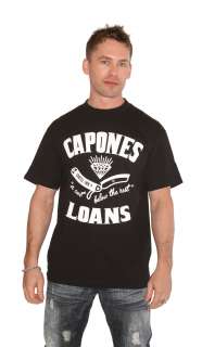 Cartel Ink Capones Loans Money Never Sleeps Black T Shirt
