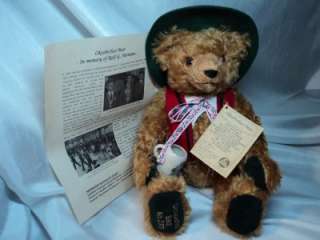 Musical Hermann Oktoberfest Teddy Bear 75th Birthday Limited Edition 