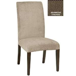   Side Chair Classic Slipcover   40.5hx20.5w, Brown
