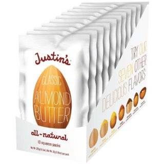Justins Nut Butter Organic Cinnamon Peanut Butter 10 Count Squeeze 
