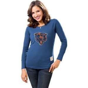 : Chicago Bears Womens Retro Sport Bigger Better Retro Logo Thermal 