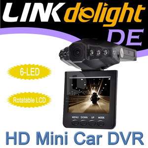 TFT 6 IR LCD Night Vision HD Car Vehicle Video DVR Camera 