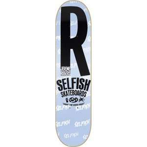 Selfish Rogers Good Fight Skateboard Deck   7.87 Sports 