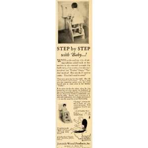1929 Vintage Ad Toidey Step Toilet Training Child Potty   Original 
