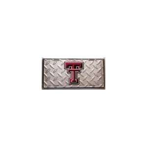  Texas Tech Diamond Plate Logo License Plate Automotive